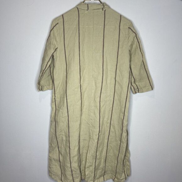 Pyne‎ & Smith The Linen Shirtdress No. 39 in Valletta Stripe XS - Picture 3 of 10